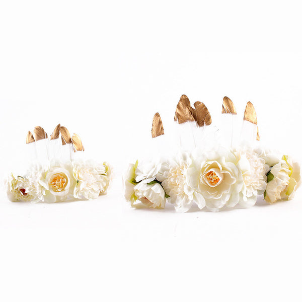 Feather Crown Mommy & Me Headband