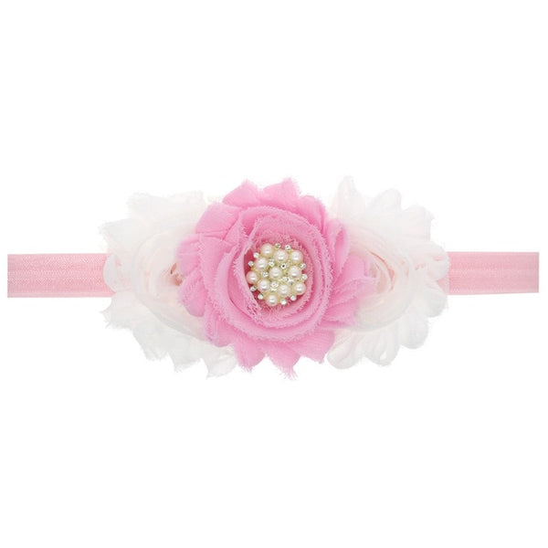 3-flowers Baby Headband