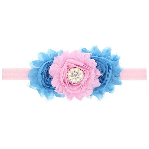 3-flowers Baby Headband