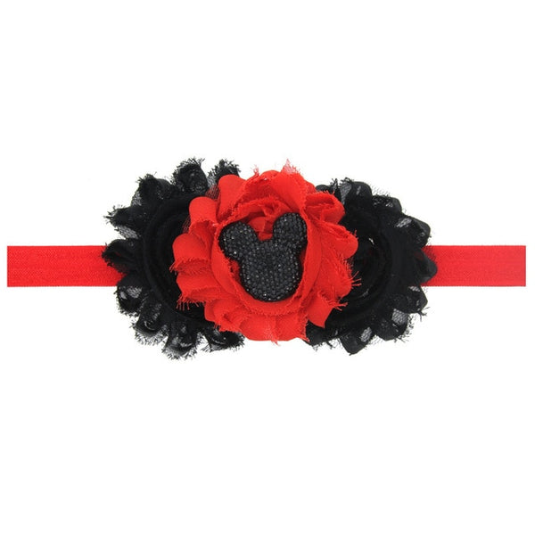 3-flowers Baby Headband