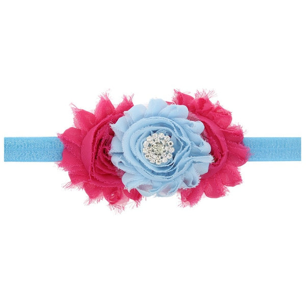 3-flowers Baby Headband