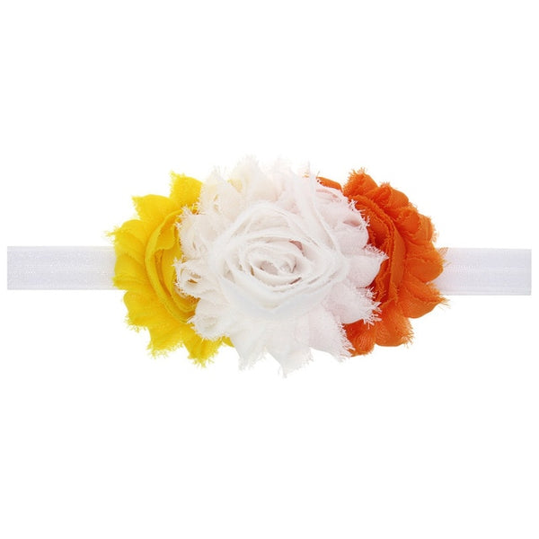 3-flowers Baby Headband