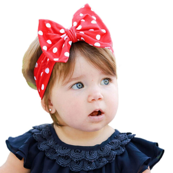 White Dot Baby Headband