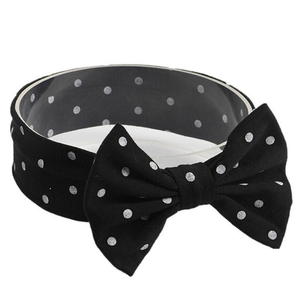 White Dot Baby Headband