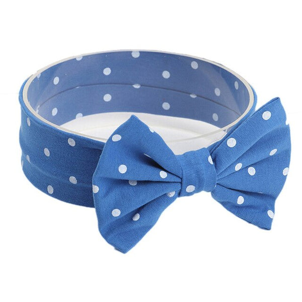 White Dot Baby Headband