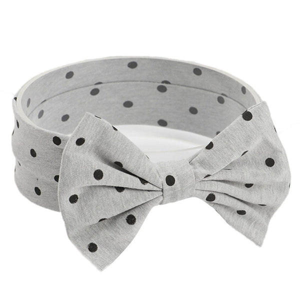 White Dot Baby Headband
