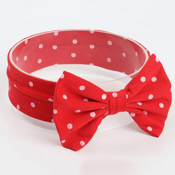 White Dot Baby Headband