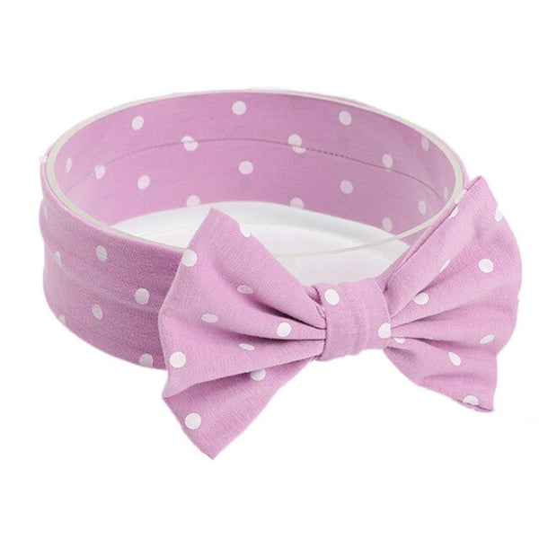 White Dot Baby Headband