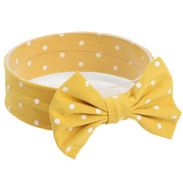White Dot Baby Headband