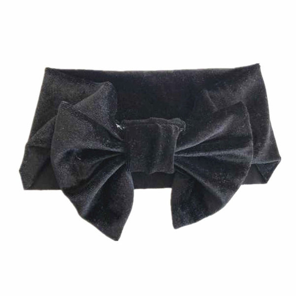 Green Pleuche Baby Headband