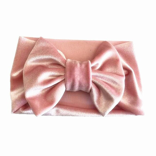 Green Pleuche Baby Headband